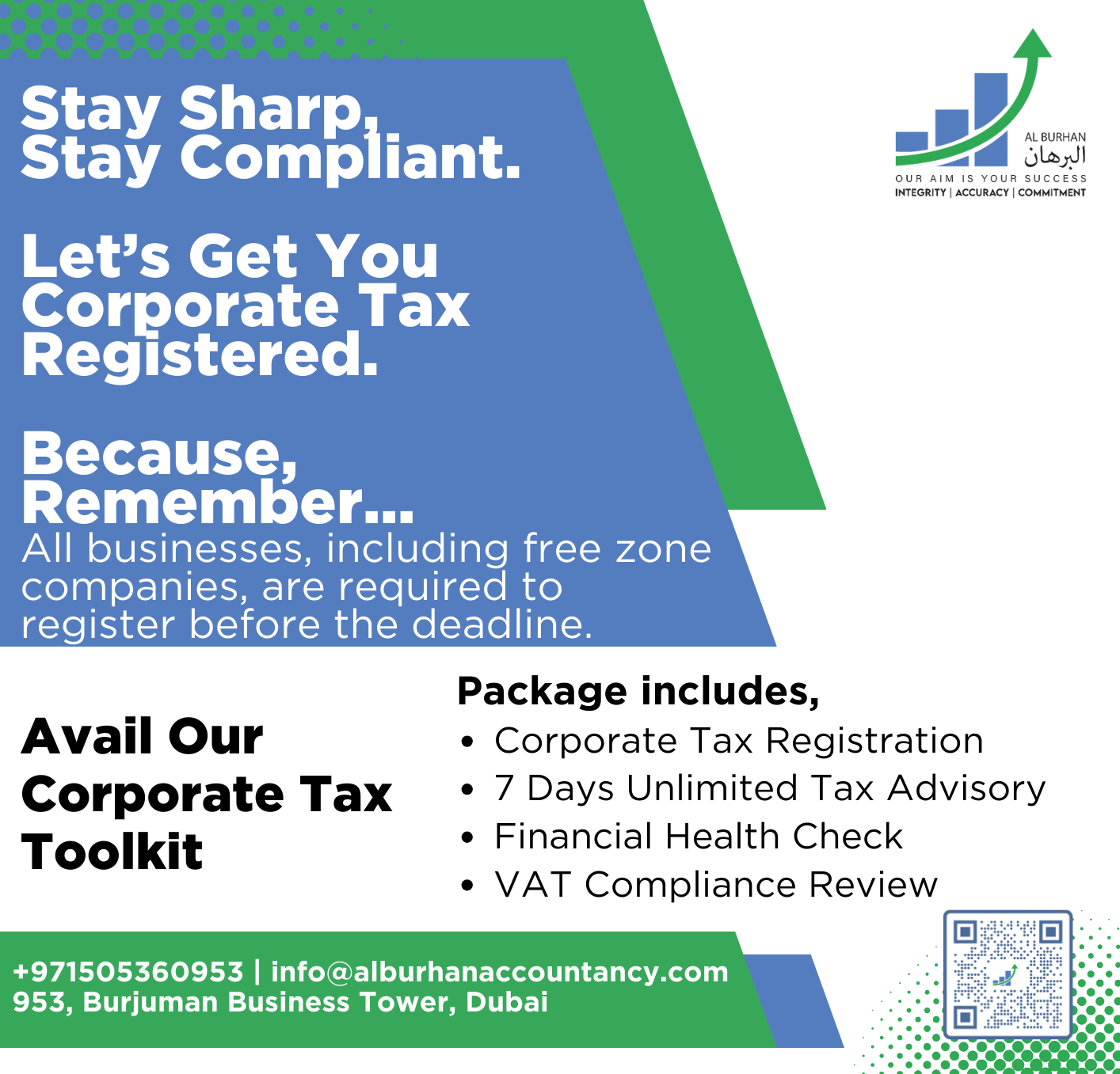 Corporate tax consultancy and registration services for UAE companies